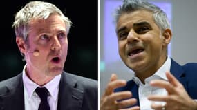 Zacharias Goldsmith et Sadiq Khan, les deux candidats à la mairie de Londres. 