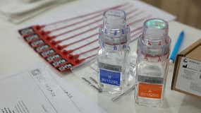 Du matériel pour un test antidopage, illustration