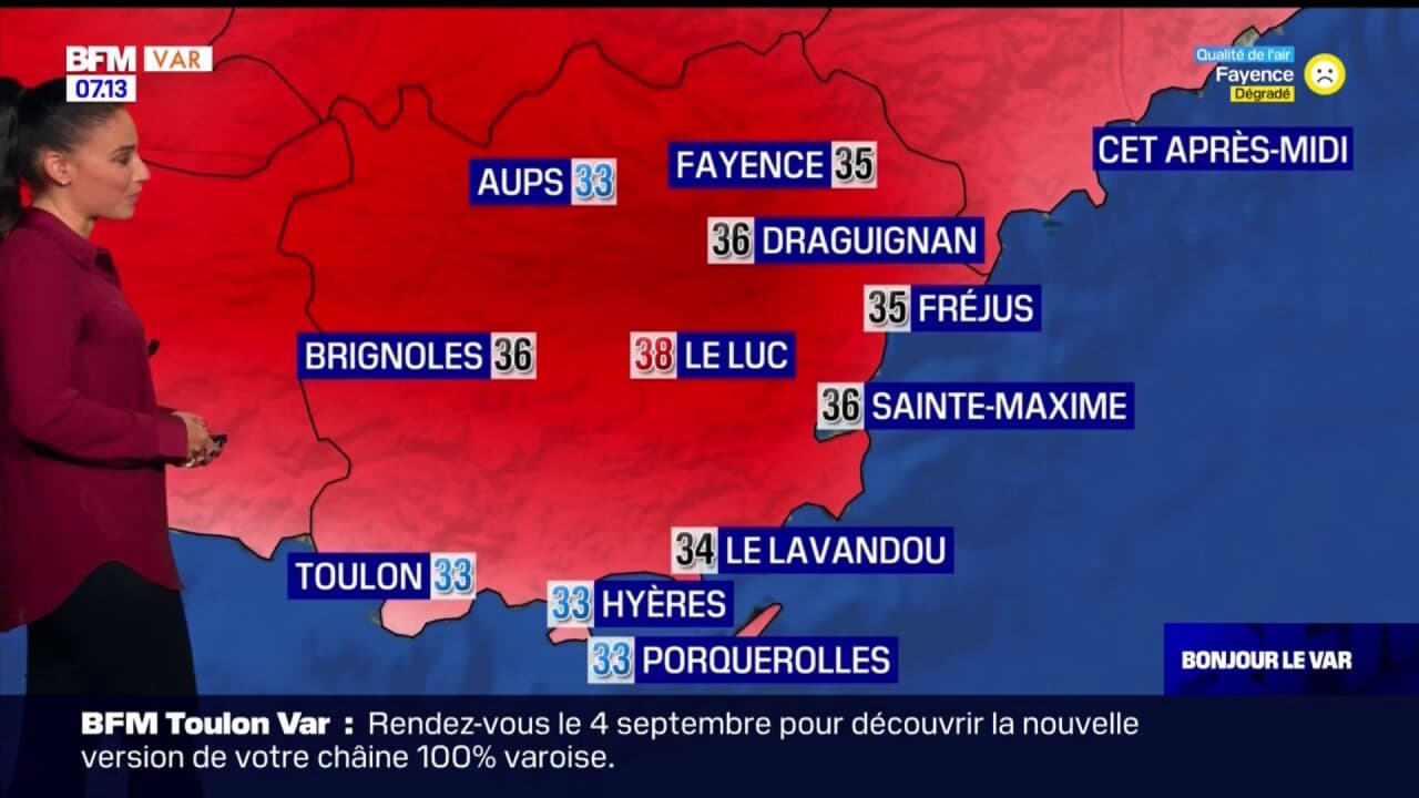Météo Var un 15 août qui s'annonce calme et sec, 36°C attendus à