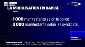 Manifestation du 13 avril: la mobilisation en baisse à Arles et à Avignon