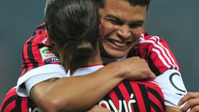 Thiago Silva et Zlatan Ibrahimovic