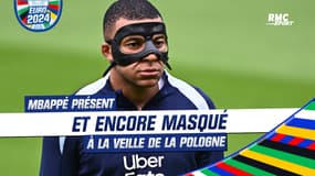 Mbappé bien présent à l'entraînement de veille de France - Pologne et oh surprise...  encore masqué !