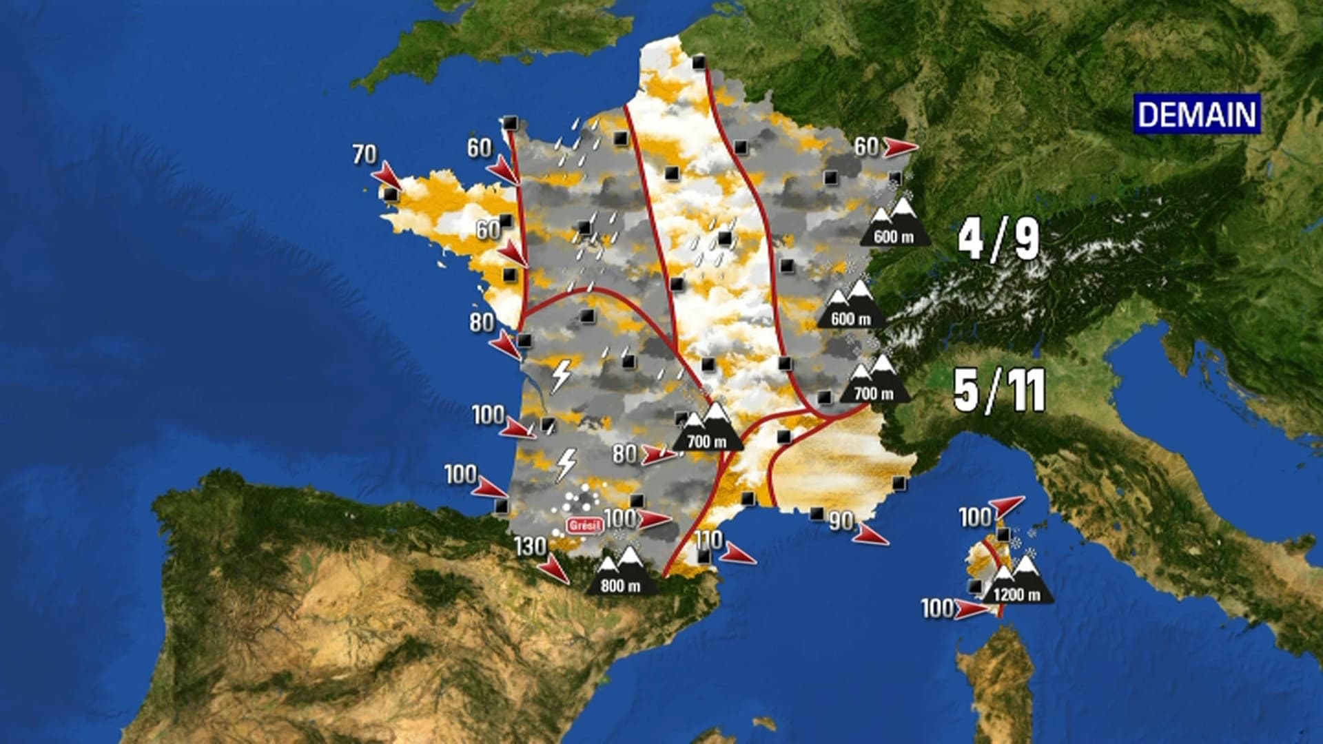 Prévisions vendredi 6 mars. Prévisions vendredi 6 mars.
