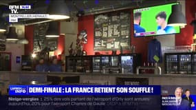 Bars, magasins de déguisement: les derniers préparatifs avant le match France-Maroc