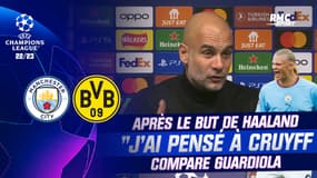 Man City 2-1 Dortmund : Guardiola compare Haaland à Cruyff