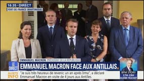 "Nous allons réinvestir sur l'hôpital massivement", annonce Emmanuel Macron aux Antilles
