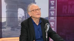 L'immunologue Alain Fischer, le "monsieur vaccin" de l'exécutif", sur BFMTV-RMC, le 22 mars 2021.
