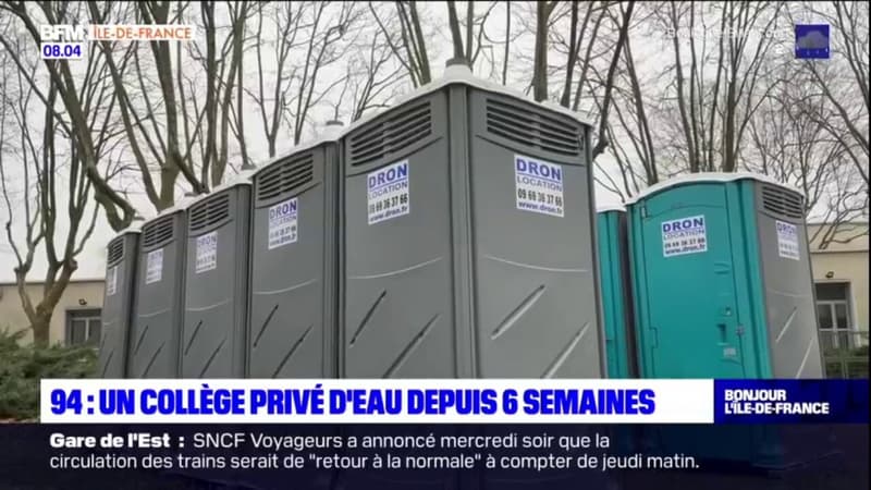 Villejuif: un collège privé d'eau depuis six semaines
