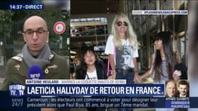 Quelques jours avant la sortie de l'album posthume de Johnny Hallyday, Laeticia est de retour en France