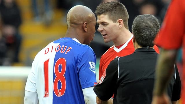 El-Hadji Diouf et Steven Gerrard