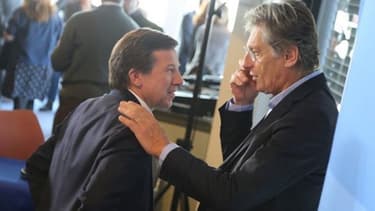 Les patrons de TF1 et M6 Gilles Pélisson et Nicolas de Tavernost