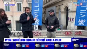 Lyon : Aurélien Giraud décoré par la ville