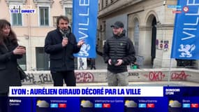 Lyon : Aurélien Giraud décoré par la ville