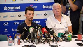 Julian Alaphilippe et Patrick Lefevere sur le Tour de France 2019