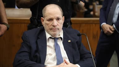 L'ancien producteur de cinéma Harvey Weinstein assiste à une audience avant son nouveau procès, à la Cour suprême de New York, à New York, le 29 janvier 2025.