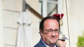 François Hollande accueille son homologue tchadien à l'Elysée le 20 août 2016. 