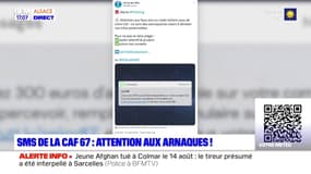 Bas-Rhin: des SMS d'arnaque à la CAF