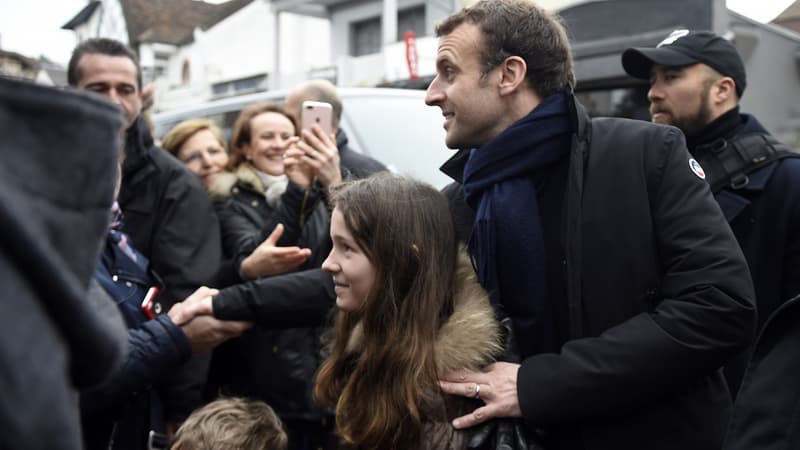 Emmanuel Macron au Touquet, le dimanche 1er avril 2018