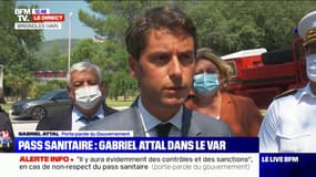 Gabriel Attal assure qu'"il y aura évidemment des contrôles et des sanctions" en cas de non-respect du pass sanitaire