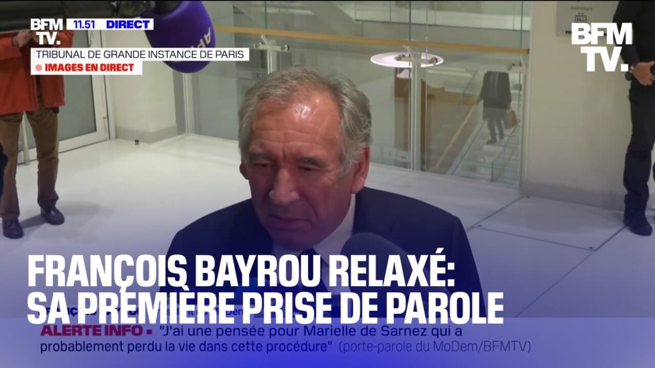 François Bayrou Relaxé Dans L'affaire Des Assistants D'eurodéputés: Sa ...