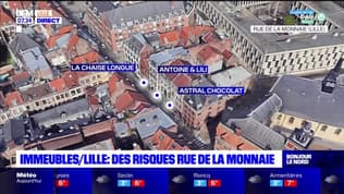 Lille: trois immeubles rue de la Monnaie risquent bien de s'effondrer