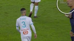 Alvaro Gonzalez et Angel Di Maria lors de PSG-OM du 13 septembre 2020