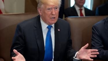Le président américain Donald Trump lors d'une rencontre avec son cabinet à la Maison Blanche à Washington, DC le 20 décembre 2017