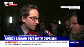 "C'est justifié, ce n'est pas une faveur." L'avocat de Patrick Balkany se dit satisfait de la remise en liberté de son client