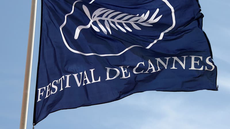 Le drapeau du Festival de Cannes.