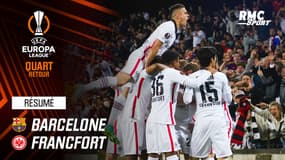 Résumé : Barcelone 2-3 Francfort (Q) - Ligue Europa (quart de finale retour) 