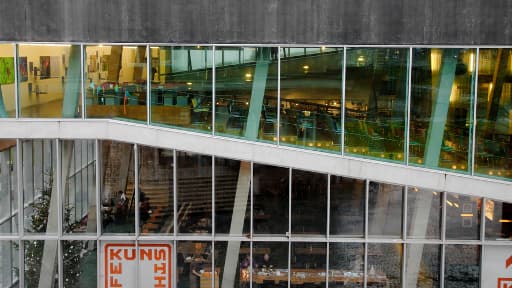 Le musée Kunsthall de Rotterdam, aux Pays-Bas