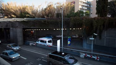 Le tunnel où deux hommes, dont Mohamed M. dit "Le Babouin", ont été tués le 10 novembre 2015 à Marseille.