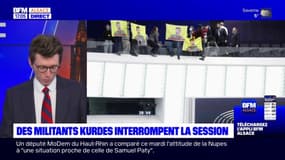 Strasbourg: des militants kurdes interrompent les débats au Parlement européen 