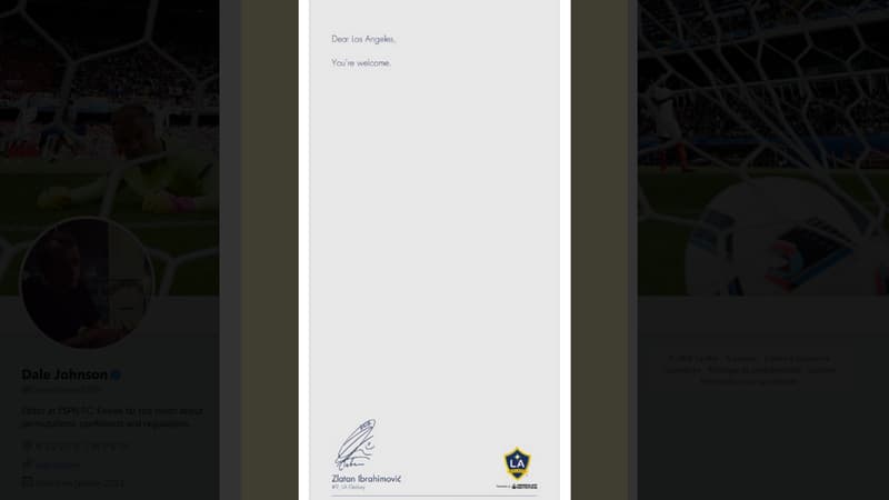 Ibrahimovic annonce son arrivée au LA Galaxy dans le LA Times