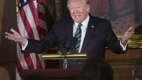 Donald Trump le 16 mars 2017 au Capitole à Washington