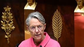 Elisabeth Borne à l'Assemblée nationale, le 23 octobre 2023 à Paris