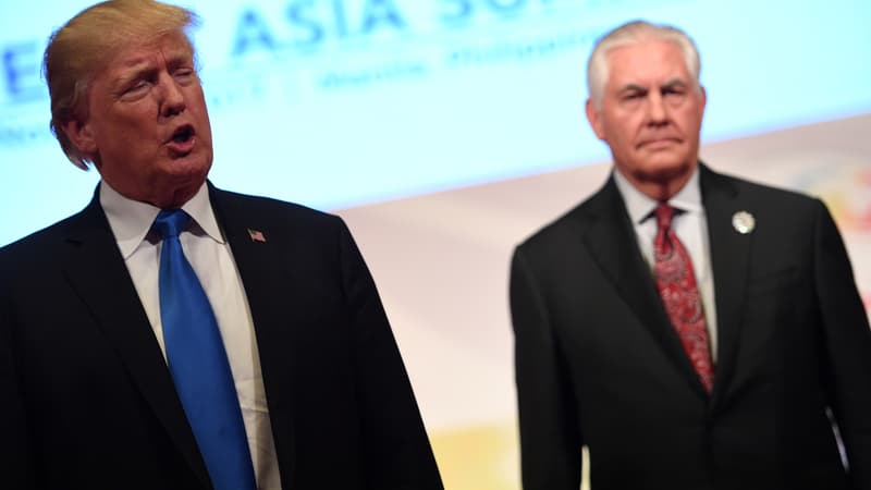 Donald Trump et Rex Tillerson aux Philippines, en novembre 2017.