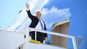 Donald Trump quittant le Canada pour Singapour le 9 juin 2018
