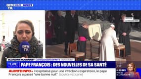 Hospitalisé pour une infection respiratoire, le pape François a passé "une bonne nuit"