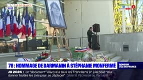Yvelines: l'hommage de Gérald Darmanin à Stéphanie Monfermé