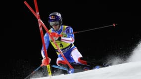 Clément Noël a pris la 2e place du slalom de Madonna di Campiglio, le 22 décembre 2023.