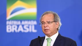 Le ministre brésilien de l'Économie Paulo Guedes le 15 mars 2022 à Brasilia.