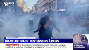 Paris: quelques incidents à proximité du métro Wagram avant le début d'une manifestation anti-pass