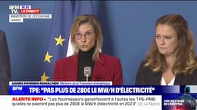 Tarif garanti de l'électricité pour les TPE: pour Agnès Pannier-Runacher, "c'est un acquis important"