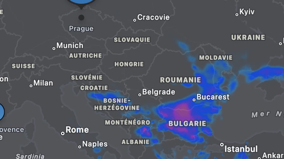 L'application Météo sur iOS. 