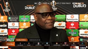 Basile Boli au micro de RMC Sport le 15 mars 2024
