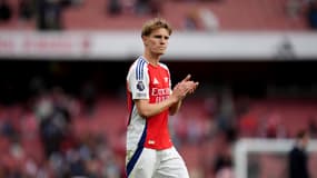 Martin Odegaard lors d'Arsenal-Bournemouth, le 3 mai 2025.