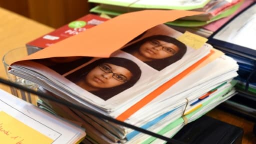 Des photos de Marie-Jeanne Meyer dans le dossier du procès en appel de Anthony Draoui le 1er février 2016 à Nîmes