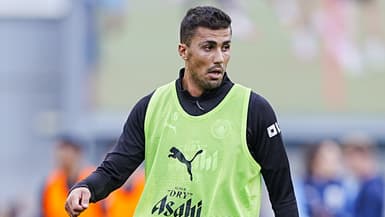 Rodri à l'entraînement avec Manchester City, le 5 août 2025.