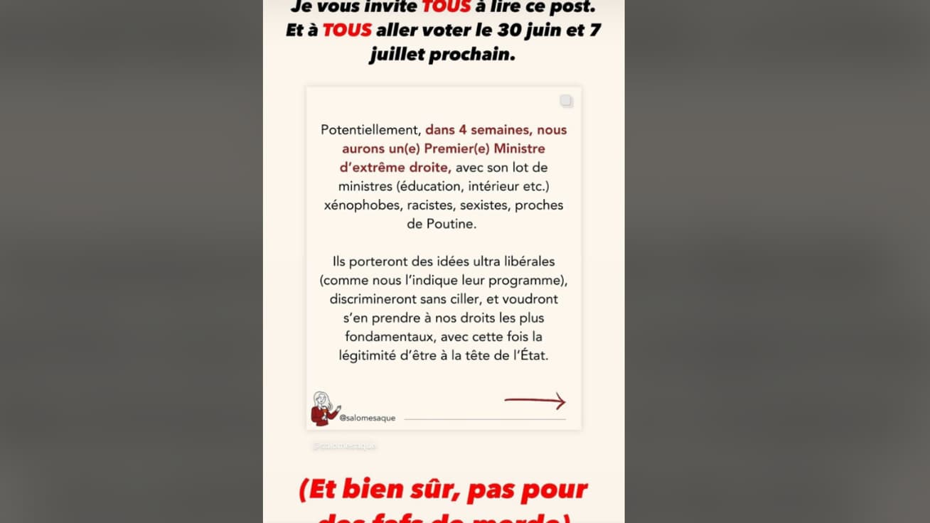 La story Instagram de Mister V du 11 juin. 